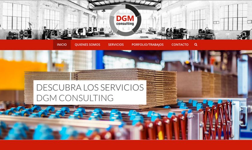 Portfolio de trabajos- página web dgmconsulting.es desarrollada por la agencia de marketing y comunicación Cromek System